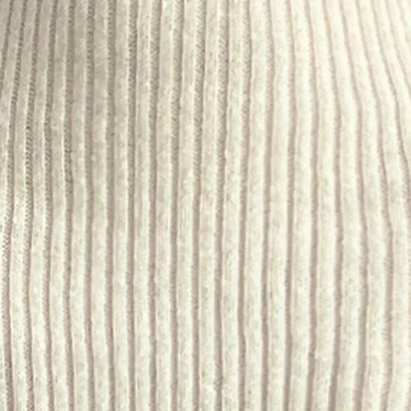 Beige Elegant Women's Stylish Knit V-Neck Cross-Tie Slimming Maxi Dress - Picture 3 of 7